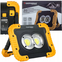 Přenosný nabíjecí LED reflektor s funkcí powerbanky 20W - IP44 - studená barva