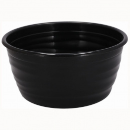 Osłonka na kwiatka doniczka czarna - 24 cm