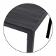 Linder Exclusiv Gartentisch  Aluminium Anthrazit Milano 90x90x74 cm