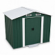 Aga Gartenhaus MR4052 – verzinkter Stahl, 4,1 m² – 236x206x174 cm - Doppelschiebetüren – Grün  – robust & witterungsbeständig – für Gartengeräte