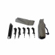 Aga Campingbett DS5107-GRE Klappbar – Leichte Aluminium-Liege 190x65 cm - Oxford Bezug – faltbar, tragbar & wetterfest – ideal für Outdoor, Garten, Strand