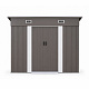 Aga Gartenhaus 217x174x110 cm Grau