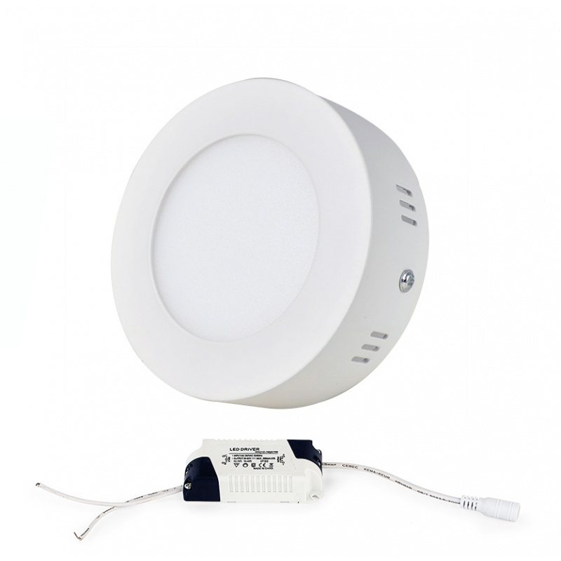 LED panel KRUHOVÝ BRGD0112 120x120x30mm přisazený - 6W - 230V - 390Lm - neutrální