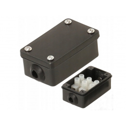 Elektrischer Verbindungskasten IP68 schwarz