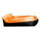 Aga Aufblasbarer Lazy Bag 230x70 cm Schwarz/Orange