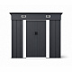 Aga Gartenhaus 222x174x125 cm Dunkelgrau