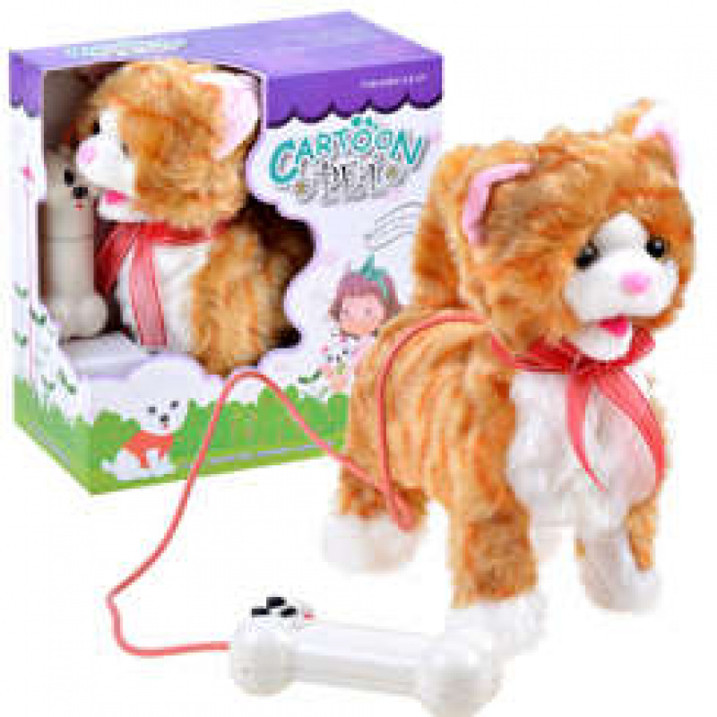 Interaktive Katze an der Leine ZA1113