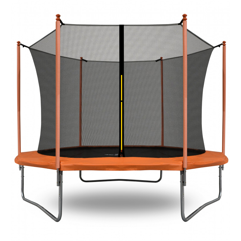 Aga SPORT FIT Trampolin 180 cm 6 ft Orange + inneres Schutznetz