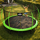 Aga SPORT EXCLUSIVE Trampolin 427 cm 14 ft Hellgrün, Kindertrampolin, Gartentrampolin mit Sicherheitsnetz + Sicherheitsnetz + Leiter