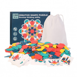 Aga Holzpuzzle geometrische Formen 180 Teile