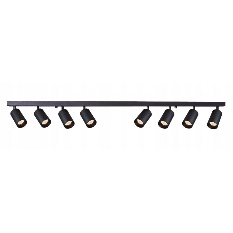 Schienenleuchte GU10 VIKI-L 8 - schwarz