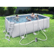 Bestway Power Stahlrahmen 4,12 x 2,01 x 1,22 m 56456 + Kartuschenfilterung