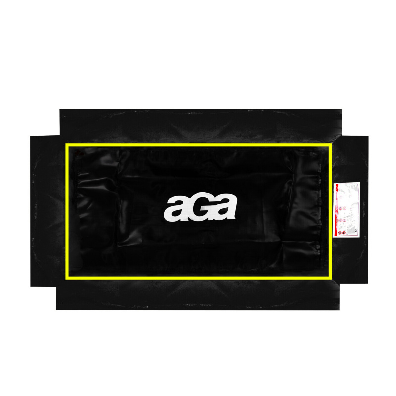 Aga Federabdeckung für rechteckiges Trampolin 244x335 cm Schwarz/Gelb