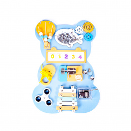 Aga4Kids Montessori Holztafel Bär Blau