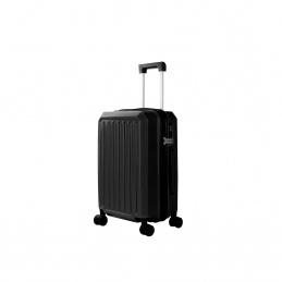 Aga Travel Koffer Hartschalenkoffer Trolley Rollkoffer Reisekoffer Handgepäck mit TSA-Schloss und 4 Rollen, Handgepäck  MR4668 Schwarz