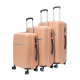 Aga Travel Kofferset 3-teilig MR4679 – Leichte & robuste Polypropylen-Hartschale, TSA-Schloss, 360° Rollen, Handgepäck 33/63/93L, Cinnamon