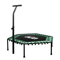 Aga FITNESS Trampolin 130 cm Grün + Griff