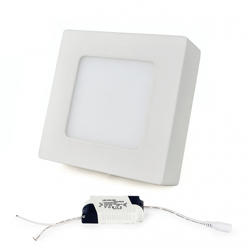 LED panel ČTVERCOVÝ BRGD0124 120x120x20mm přisazený - 6W - 230V - 390Lm -  neutrální
