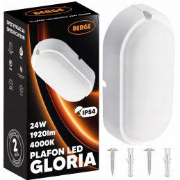 Přisazené stropní LED svítidlo 24W - neutrální bílá