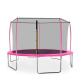 Aga SPORT FIT Trampolin 427 cm 14 ft Rosa + inneres Schutznetz