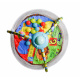 Aga4Kids Spieldecke MRBM02 Baby Krabbeldecke mit Spielbogen,Spieldecke mit 5 abnehmbaren Spielzeugen,Spieldecke mit Sicherheitsnetz