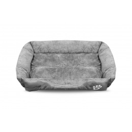 Aga Hundebett Maschinenwaschbares Katzenbett Hundekissen Hundekorb Hundebetten für kleine, mittlere und große Hunde 80 x 60 cm Grau