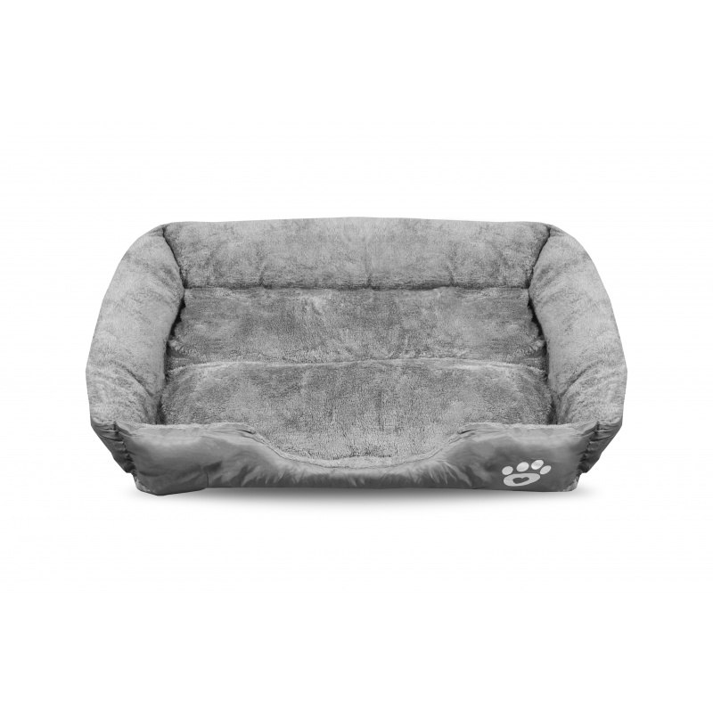 Aga Hundebett Maschinenwaschbares Katzenbett Hundekissen Hundekorb Hundebetten für kleine, mittlere und große Hunde 80 x 60 cm Grau
