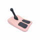 Aga Kinder Schlitten DS494 Rosa, Stabile Bob-Kinderschlitten aus Kunststoff, stabiler Griff, schöne und hochwertige Schneeschlitten, Bobs für Kinder