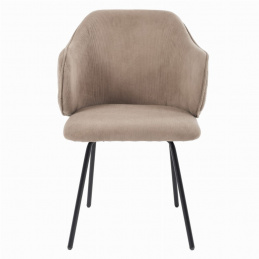 Krzesło sztruksowe DALIA nowoczesne - beżowe Krzesło sztruksowe DALIA nowoczesne - beżowe