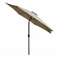 Linder Exclusiv knickbar Sonnenschirm, Gartenschirm 250 cm Taupe