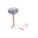 Aga MDF Holzpuppenhaus + Möbel 78cm schwarz LED