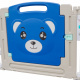 Aga4Kids Kinder Kunststoff-Laufstall 186x192x64 cm Blau
