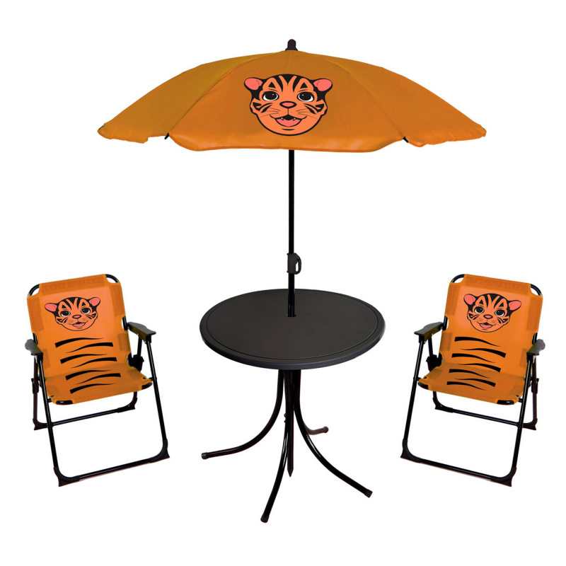 Linder Exclusiv Kinder Camping Set – faltbares Spiel-Campingset mit Zelt & Picknicktisch für Kinder – kompakt & wetterfest - Tigger