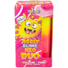 Tuban Jiggly Slime Neo Duo dwukolorowy 430g  żółto-różowy ZA5649 uniwersalny