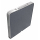 Aga Campingtisch Set, klappbar, 4 Stühle, Klapptisch Camping, höhenverstellbar 120 x 60 x 54/60/70 cm Grau