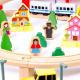 Aga4Kids Holzeisenbahn 108 Teile mit Batterie
