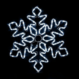 LD1 LAMPKI ŚNIEŻYNKA WĄŻ LED 55CM BIAŁA