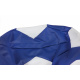 Aga Sitzsack Relaxationbag BALL XXXL Weiß - Dunkelblau + Fußstütze