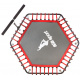 Aga Smart FITNESS Trampolin 130 cm Rot + Griff