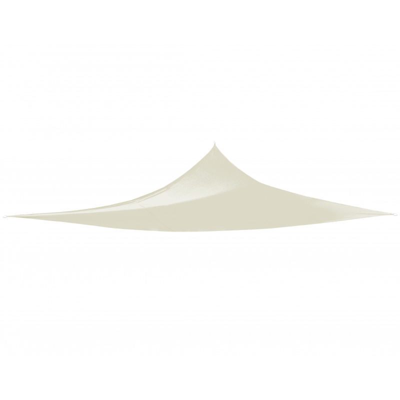 Linder Exclusiv Sonnensegel Dreieck, Sonnenschutz für Balkon und Terrasse, Wasserdicht, Sonnenschutz Polyester mit UV Schutz (3,6x3,6x3,6m) Beige