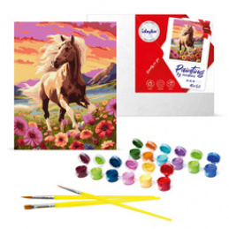 Zestaw do malowania po numerach Pełen gracji koń KHO6584 40x50 AP0033 uniwersalny