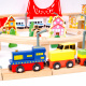 Aga4Kids Holzeisenbahn 108 Teile mit Batterie