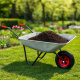 Aga Schubkarre 100 Liter, 110Kg, Bauschubkarre, Gartenschubkarre