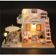 Aga Dollhouse - zweistöckiges Holzmodell zum Selberbauen LED
