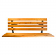 Linder Exclusiv Gartenbank 2-Sitzer Parkbank bis 240 Kg MC4411-150 150x57x70cm