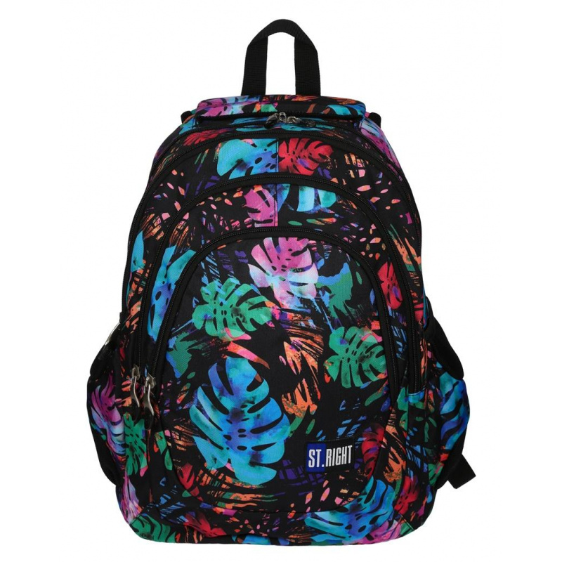 St.RIGHT Schulrucksack  Exotic Garden mit vier Kammer