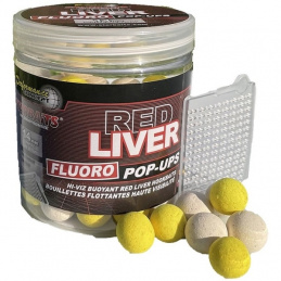 Starbaits Boilie Fluo Pop Rote Leber 14mm 80g