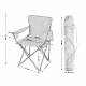 Linder Exclusiv Klappstuhl PO2481 – Campingstuhl & Angelstuhl mit Getränkehalter & Tragetasche, bis 120 kg, Dunkelgrau Faltbar Stuhl, Gartenstuhl