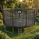Aga SPORT PRO Trampolin 518 cm Schwarz + Sicherheitsnetz + Leiter + Schuhfach