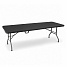 Aga Garten Klapptisch 240x74x74 cm Schwarz Aga Garten Klapptisch 240x74x74 cm Schwarz